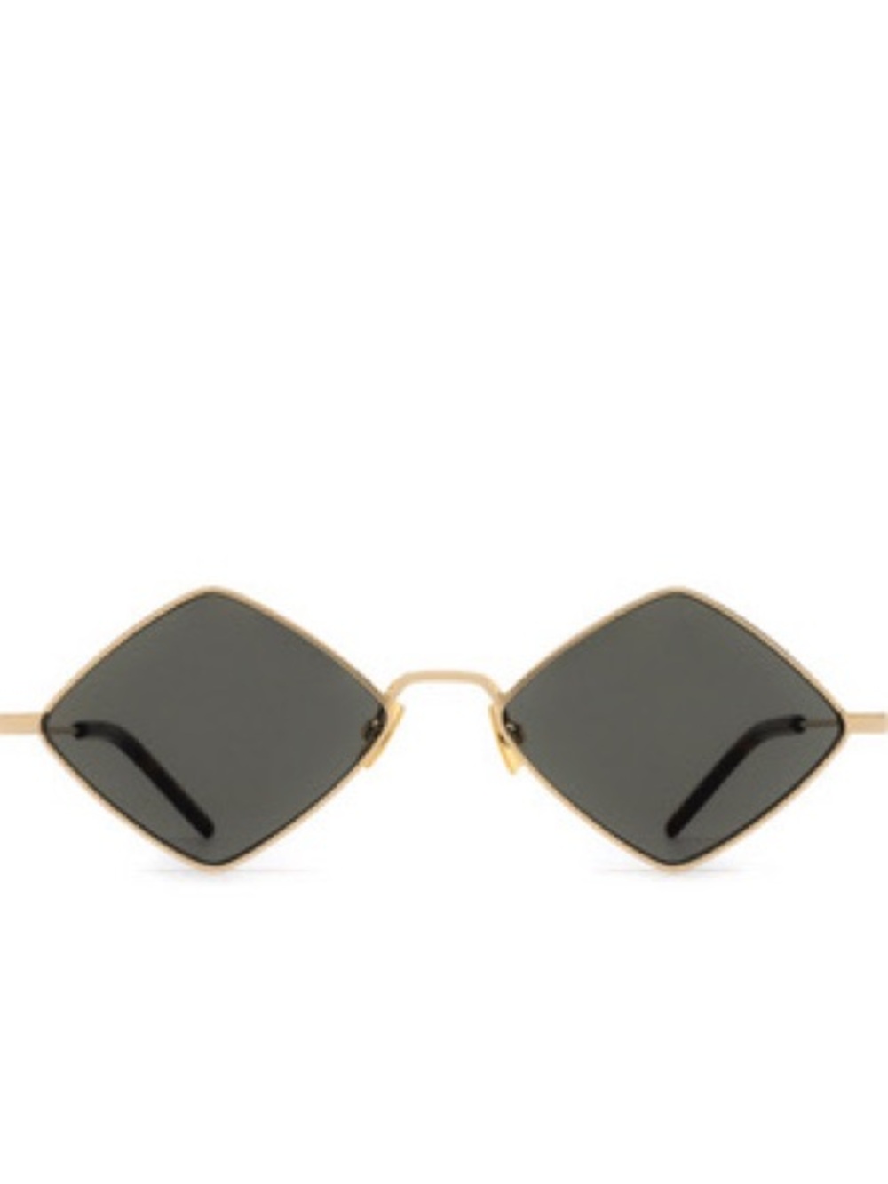 Gold Frame Black Lens Women's Sunglasses